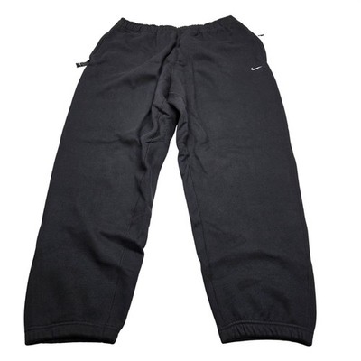 Nike Solo Swoosh Heavyweight Fleece Pants Loose Fit Men XL Black DX1364-010