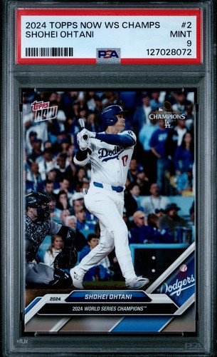 2024 Topps Now World Series Champions #WS-2 Shohei Ohtani PSA 9 LA Dodgers