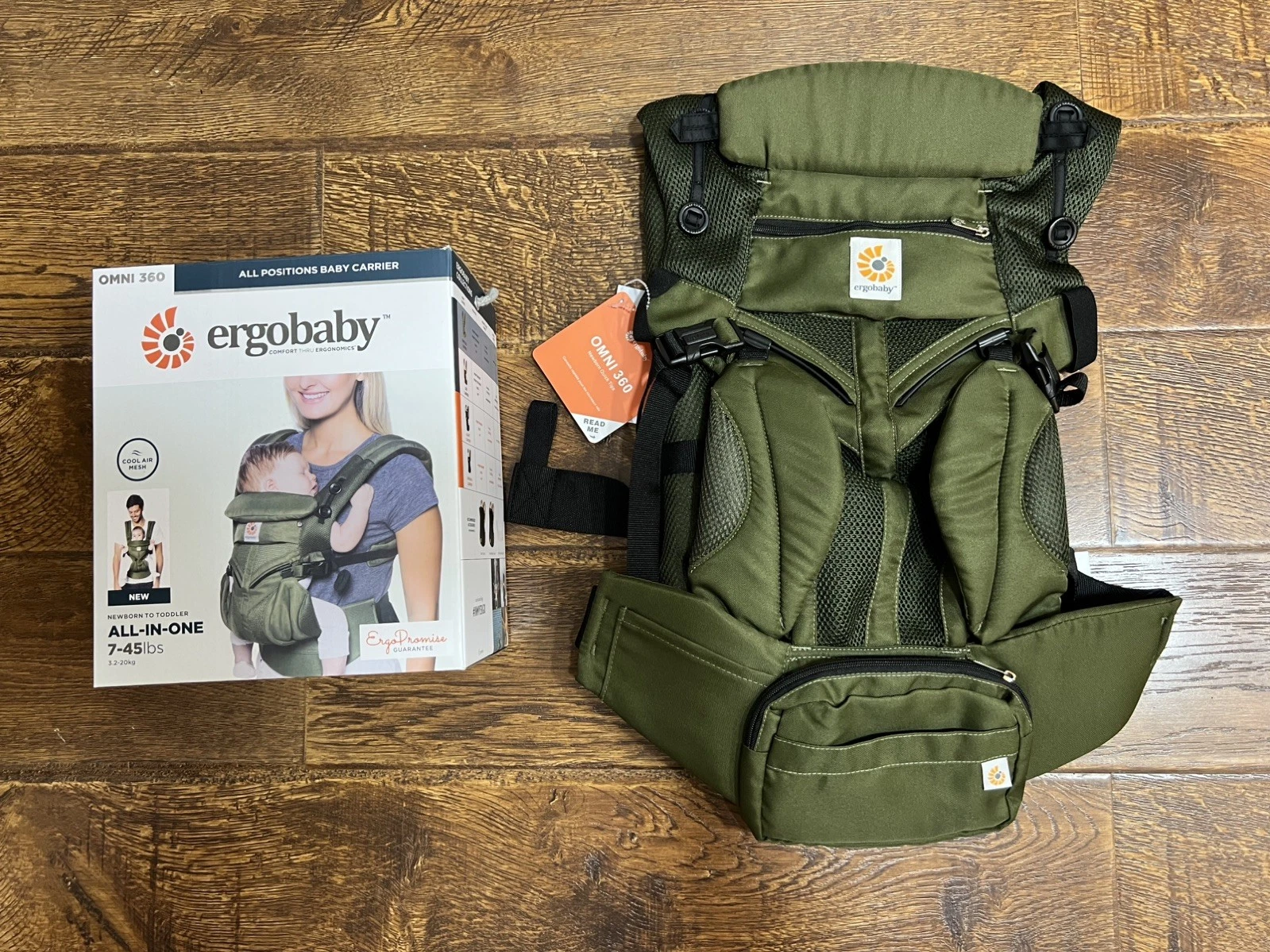 Ergobaby Omni 360 Baby Carrier - Cool Air Mesh - Khaki Green
Opens in a new window or tab