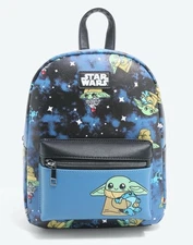 DISNEY Star Wars The Mandalorian Grogu Frog ICE CREAM Mini Backpack NEW