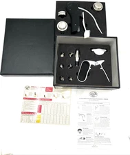 La Vigna Wine & Champagne Opener 13-Piece Accessories Gift Set in Leather Box