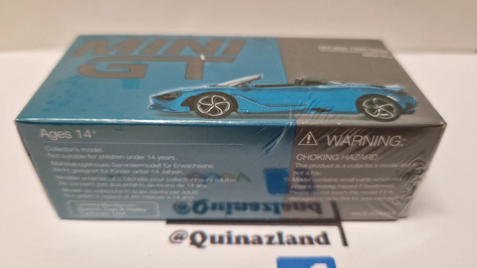 Mini GT McLaren 750S Spider Belize Blue n°812 (NP06) - Photo 4/4