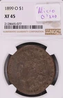 1899-O Morgan Silver Dollar Micro "O" NGC XF-45 #5-077