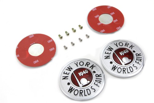 World's Fair Tank Emblem Set for All Models with Flat Tanks - Harley - Picture 4 of 4