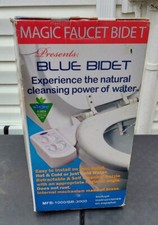 Magic Faucet Bidet Blue Bidet White