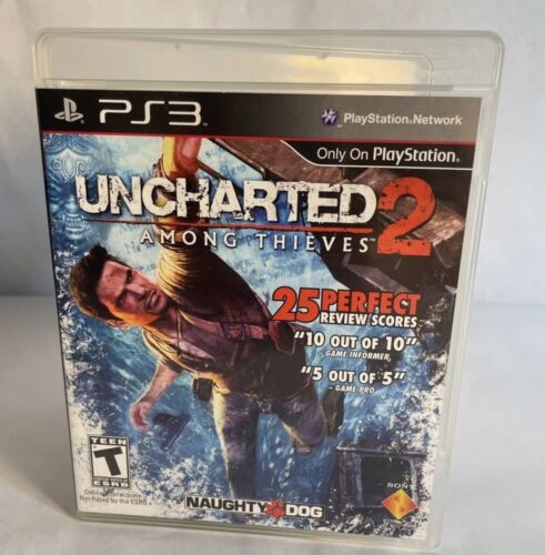 Uncharted 2 Among Thieves Sony PlayStation 3 PS3 Complete W/ Manual - Afbeelding 1 van 4