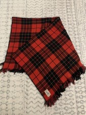 Vintage Plaid Royal Scot Throw, All Wool, Made in Great Britain 