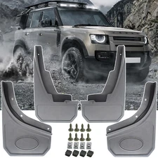 FRONT REAR MUD FLAPS MUDGUARDS.FOR LAND ROVER DEFENDER L663 90 110 130 2020 +