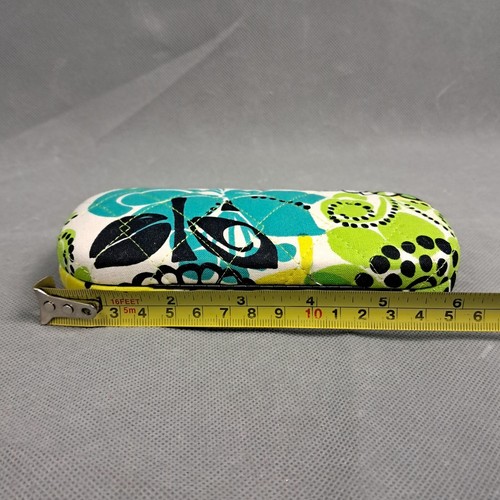 Vera Bradley Eyeglasses Case Hard Shell Limes Up Travel Carrier Floral Quilted - Picture 4 of 9