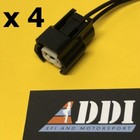 <!--F#f_0-->JECS Fuel injector Prewired plugs x 4 2 pin socket includes seal<!--F/-->
