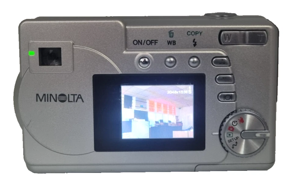 Minolta Dimage E223 Zoom 2MP Digital Camera - Silver (K27) - Image 3 of 4