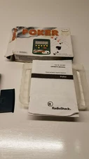 Poker Handheld Game Radio Shack LCD Electronic 60-2681 original box with manual