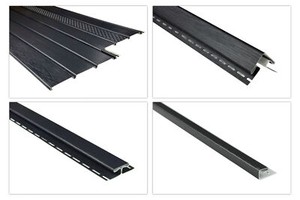 Kunststoff Paneele und Zubehör anthrazit Verkleidung Terrasse