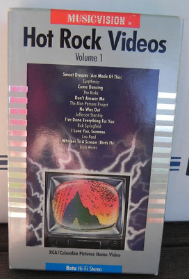 Hot Rock Videos - BETAMAX Kinks, Alan Parsons, Rick Springfield, Icicle Works