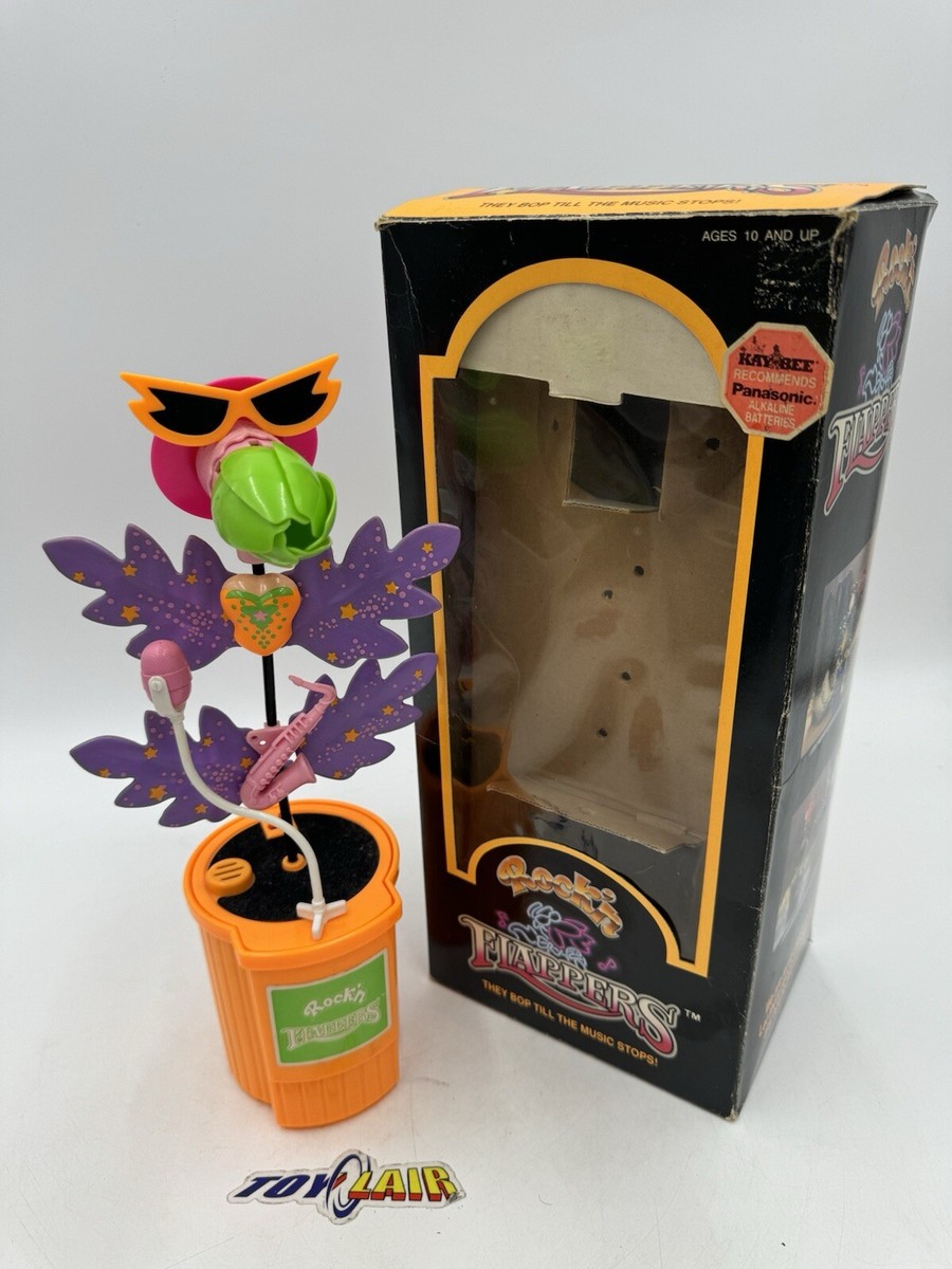 Rock'n Flappers Sound Activated Dancing Flower Vintage 90's