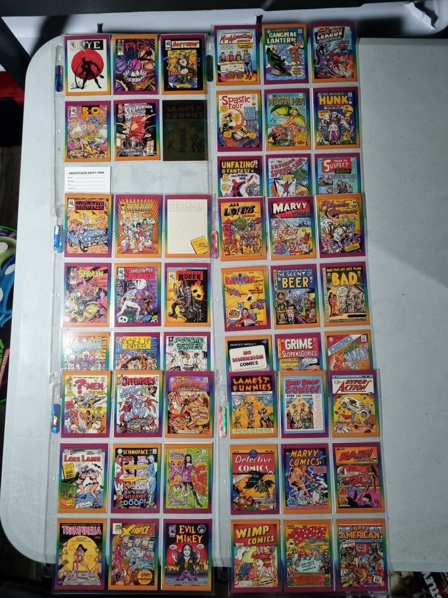 古いカード 1992 Defective Comic Book Covers Trading Card Set of 50 Cards Plus