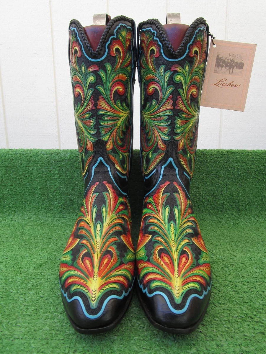 Lucchese floral deals boots