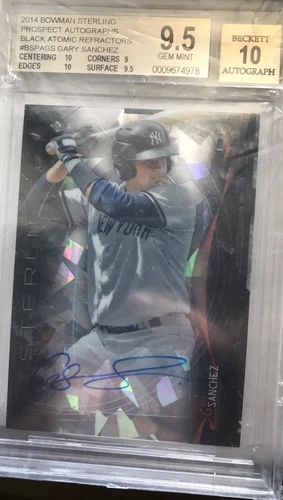 2014 Gary Sanchez Bowman Sterling Prospect Auto Black Atomic Refractors #7 of 10