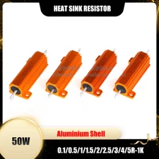 50W Wirewound Power Resistor Heat Sink Resistor 0.1/0.5/1/1.5/2/2.5/3/4/5R-1K