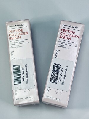 Vibrant Glamour Peptide Collagen Essence Eye Serum For Anti-Aging 2 Pk Exp 7/25