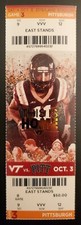 Virginia Tech Pittsburgh Panthers Football Ticket 10/3 2015 Kendall Fuller Stub