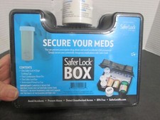 Safer Lock Black Secure Your Meds Safer Lock Box - New/Sealed