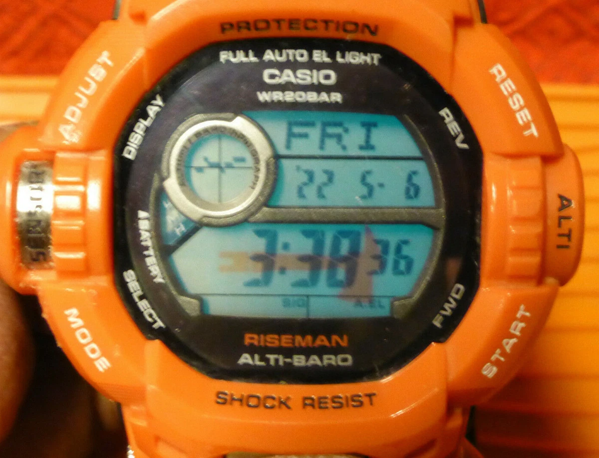 Casio G-Shock Riseman Rescue Orange G-9200R - Super Clean/ Excellent Condition!!