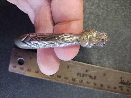 ๐ฅ VINTAGE HOLLOW SILVER BANGLE ๐ฅ SILVER JEWELRY ๐ฅ LADIES BANGLE ๐ฅ KADA ๐ฅ - Picture 4 of 9