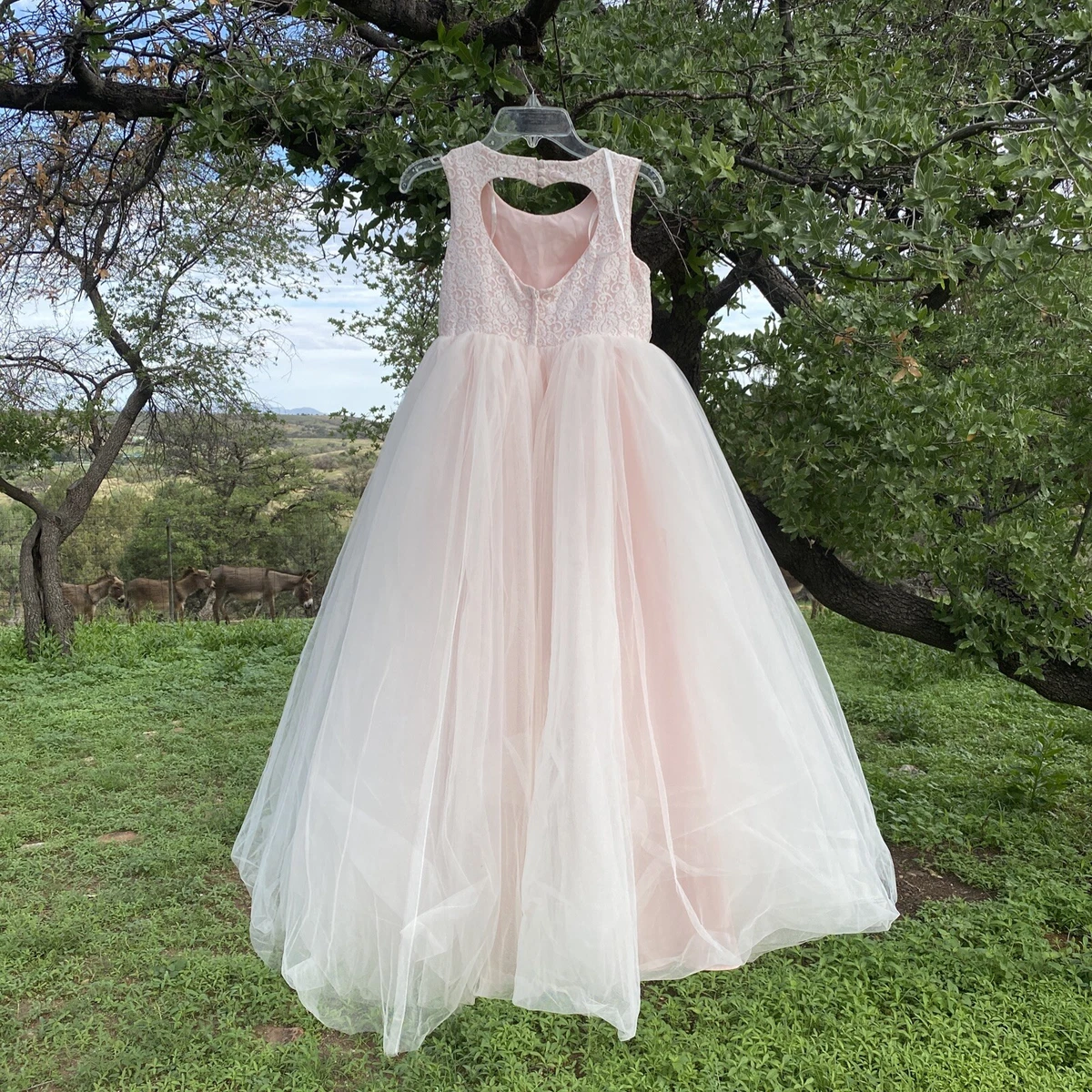 David's bridal top blush pink