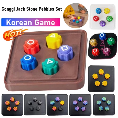 Squid Game Season 2 Gonggi Gong-gi 공기 Toy Korean Jack Stones Game NEW VIRAL GAME - Picture 5 of 40