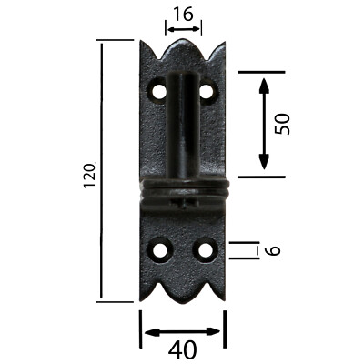 Bande D'angle 800 + Kloben Keymet - Ruban De Porte Charnières Cuivre - Fer Forgé