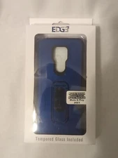 Nib Zizo Edge Case  blue Moto G Play 2021 Magnetic Kickstand Holster Cell Phone 