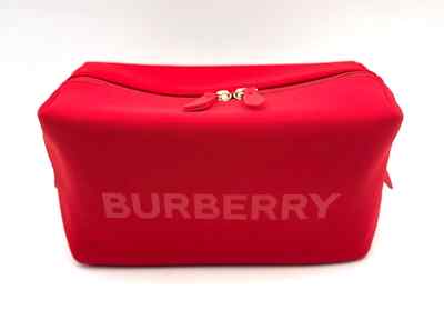 Burberry COSMETIC POUCH レザークラッチ New! Burberry Logo Clutch Toiletry Bag Cosmetic Pouch Travel