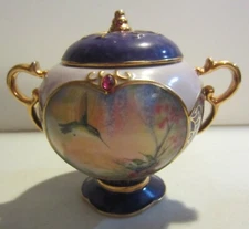 Ardleigh Elliot Nature's Jeweled Treasures Porcelain Music Box "Ode To Joy"