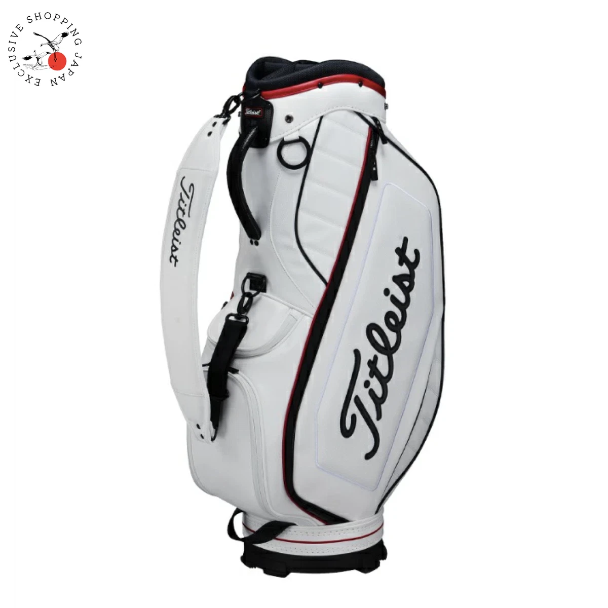 新品 Titleist キャディバッグレッド/ホワイト 新品】2025 タイトリスト ボーケイデザイン キャディバッグ 白