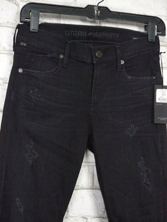 $228 Citizens of Humanity Avedon Ultra Skinny Black Jeans in $228 Citizens of Humanity Avedon Ultra Skinny Black Jeans in