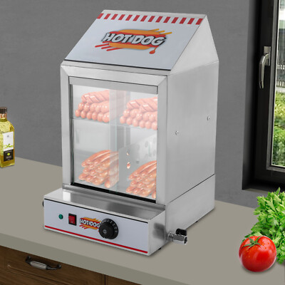 40L Hot Dog Maker Hot Dog Grill Hotdog Rollen Grill Edelstahl Rollen 220V 1200W