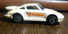 Coche de juguete Hot Wheels ~ Porsche 930 de 1997 G-Force Burnout blanco perla