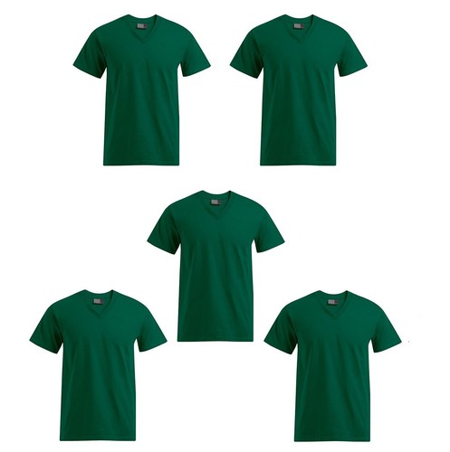 3er, 5er Pack Herren Promodoro Premium V-Neck T-Shirts veredelte Baumwolle S-5XL - Bild 21 von 88
