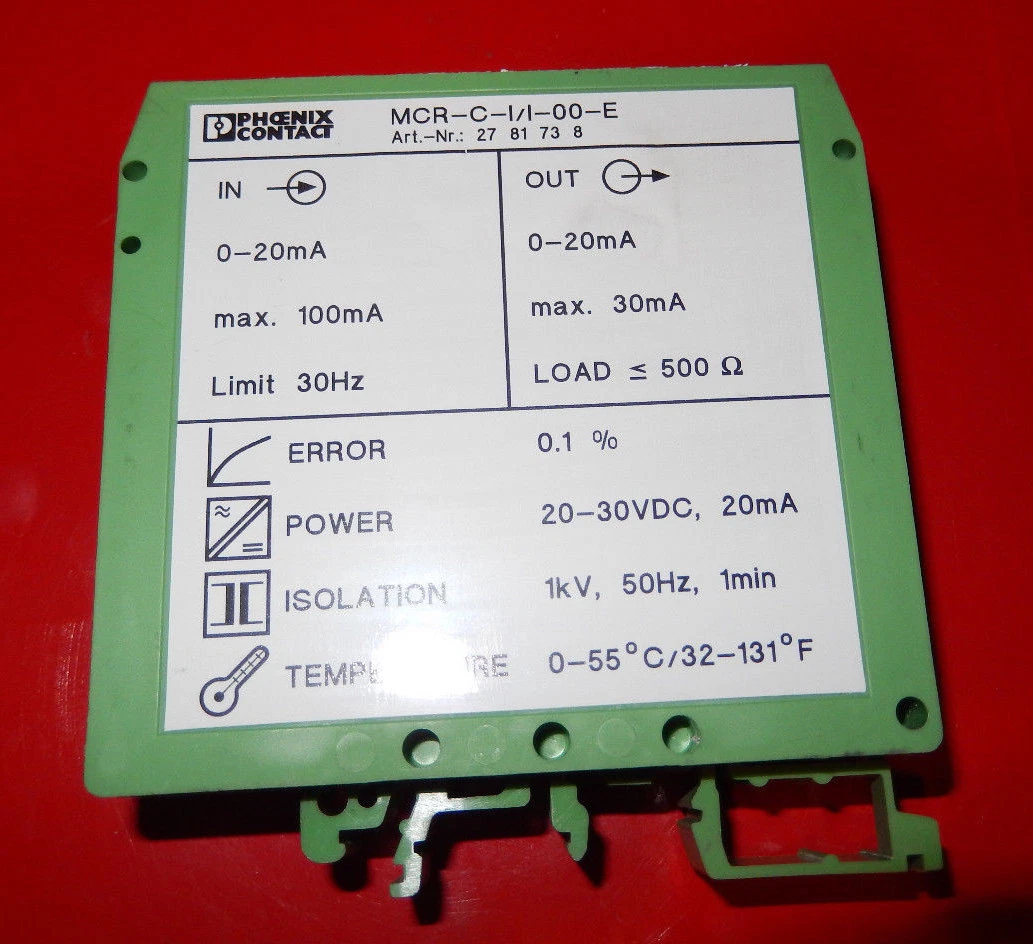 Phoenix Contact MCR-C-I/I-00-E, 2781738 Isolated signal converter 