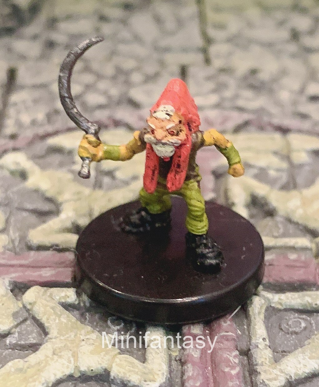Redcap D&D Miniature Dungeons Dragons Pathfinder Redcomb Fey Gnome Fighter  1 | eBay