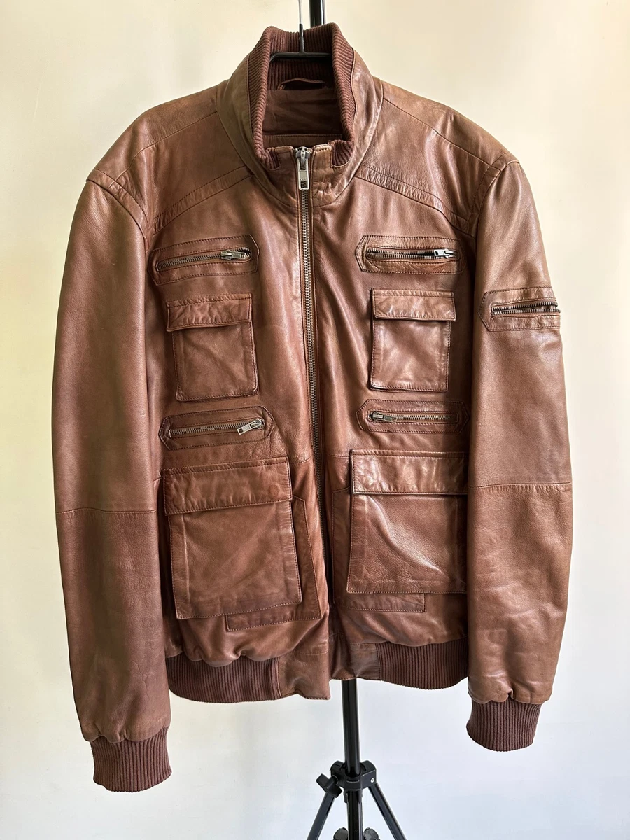 Sheep nappa top leather jacket