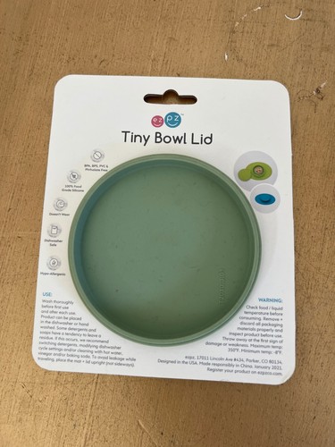EZPZ Tiny Bowl Baby Lid Set of 2 Sage Green - Picture 3 of 3