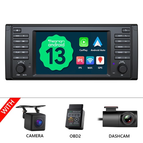 For BMW E39 530i 535i Android 13 7" CarPlay Car Radio GPS Navi Stereo WiFi Audio - Picture 25 of 28