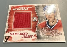 2012-13 In the Game Forever Rivals Series - Game-Used Trevor Linden #M-41 Red...