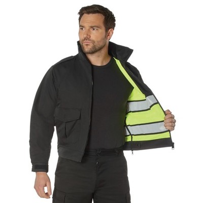 Rothco Reversible Hi-visibility Uniform Jacket | Black / Hi-Vis | Medium | 8720
