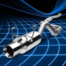 For 93-97 Honda Civic Del Sol Eg Eh Si 4.5 Muffler Rolled Tip Catback Exhaust
