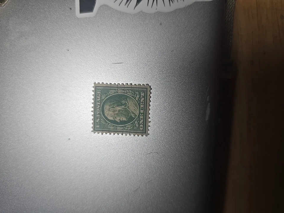 Benjamin Franklin 1 Cent Green Stamp - Image 4 of 4