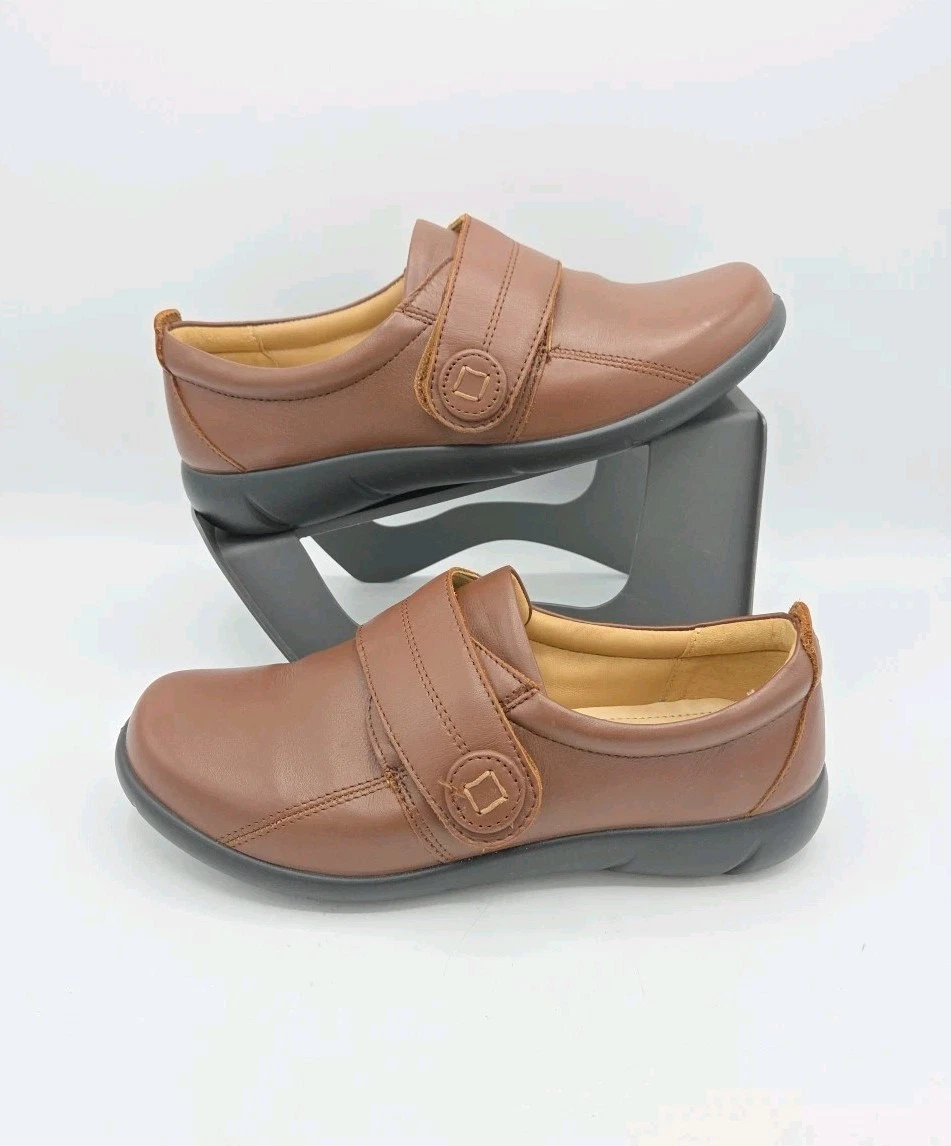 Chaussures Hotter Comfort Concept CALYPSO Femme - Cuir Marron Bronze - Taille UK 4 / EU 37 - Occasion - Fabriqué Au Royaume-Uni