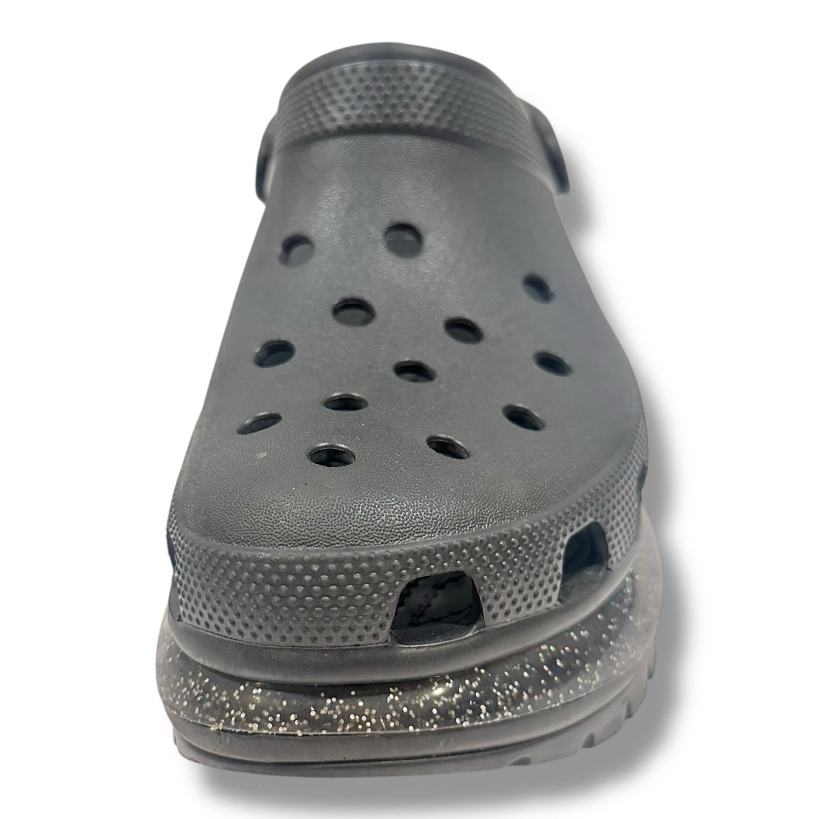 Crocs Mega Crush Rainbow Glitter Clog Black US Men’s 10 Women’s 12 image 4